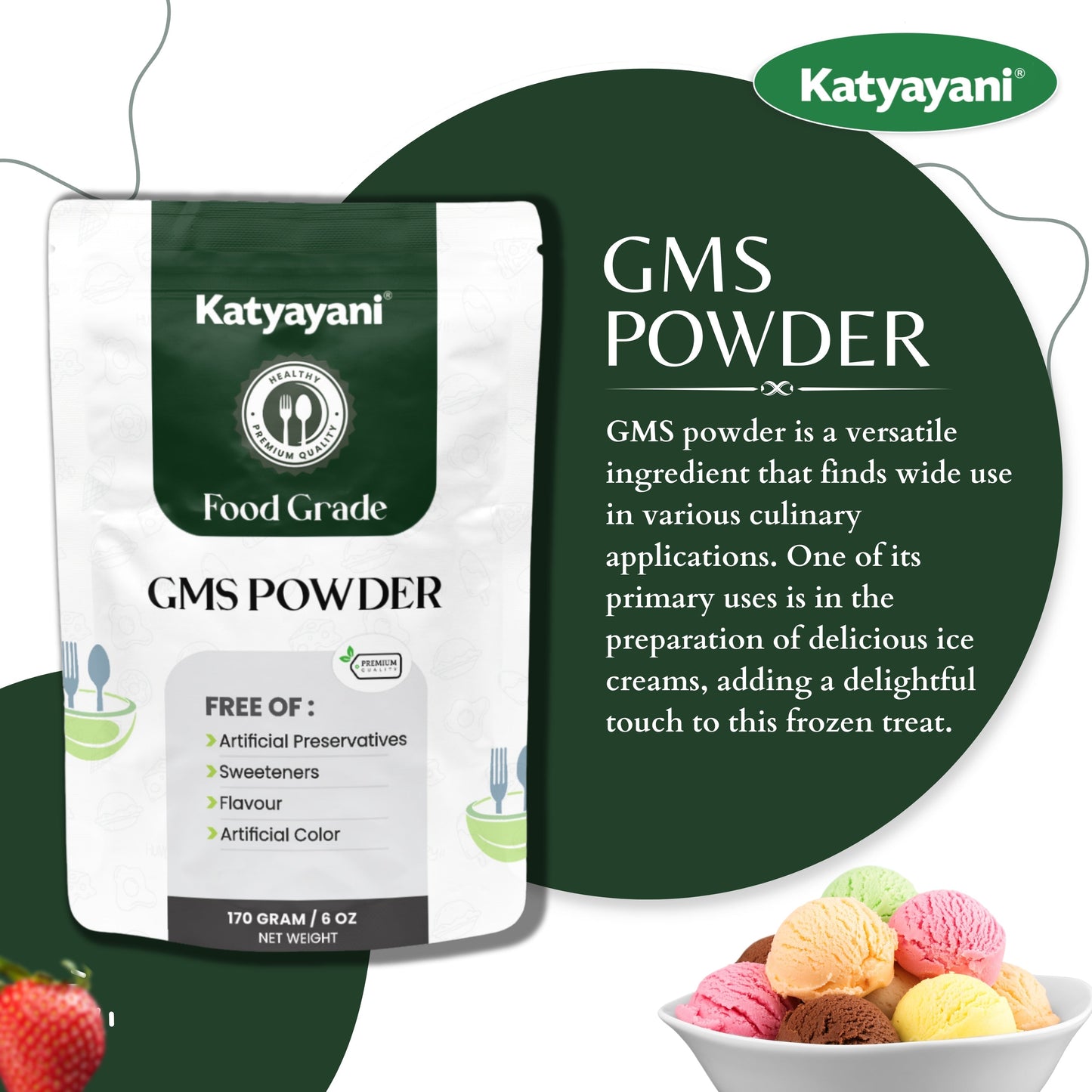 GGV GMS Powder-Food Grade Green Garden Vibes Grades