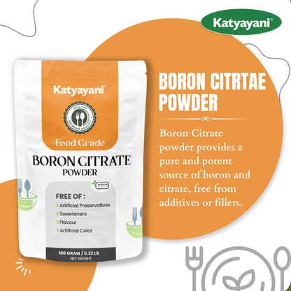 GGV Boron Citrate Powder 100gm (0.22lb)-Food Grade Green Garden Vibes Grades