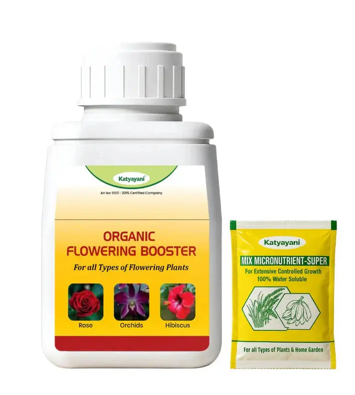 Katyayani Flowering Booster Fertilizer + Mix Micro 10 Gm | Organic Fertilizers Green Garden Vibes Canada