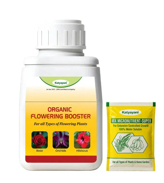 Katyayani Flowering Booster Fertilizer + Mix Micro 10 Gm | Organic Fertilizers Green Garden Vibes Canada