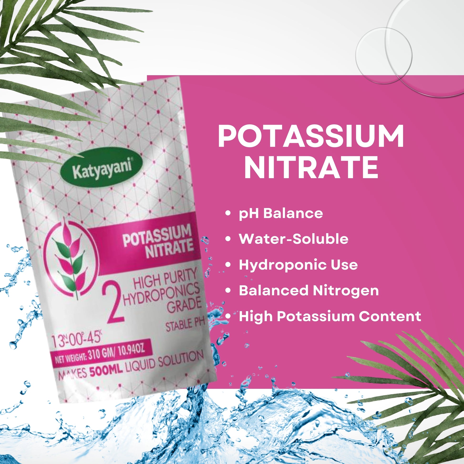 GGV Potassium Nitrate Powder 310 gm | Premium-Grade for Plants & Agriculture Green Garden Vibes Hydroponics