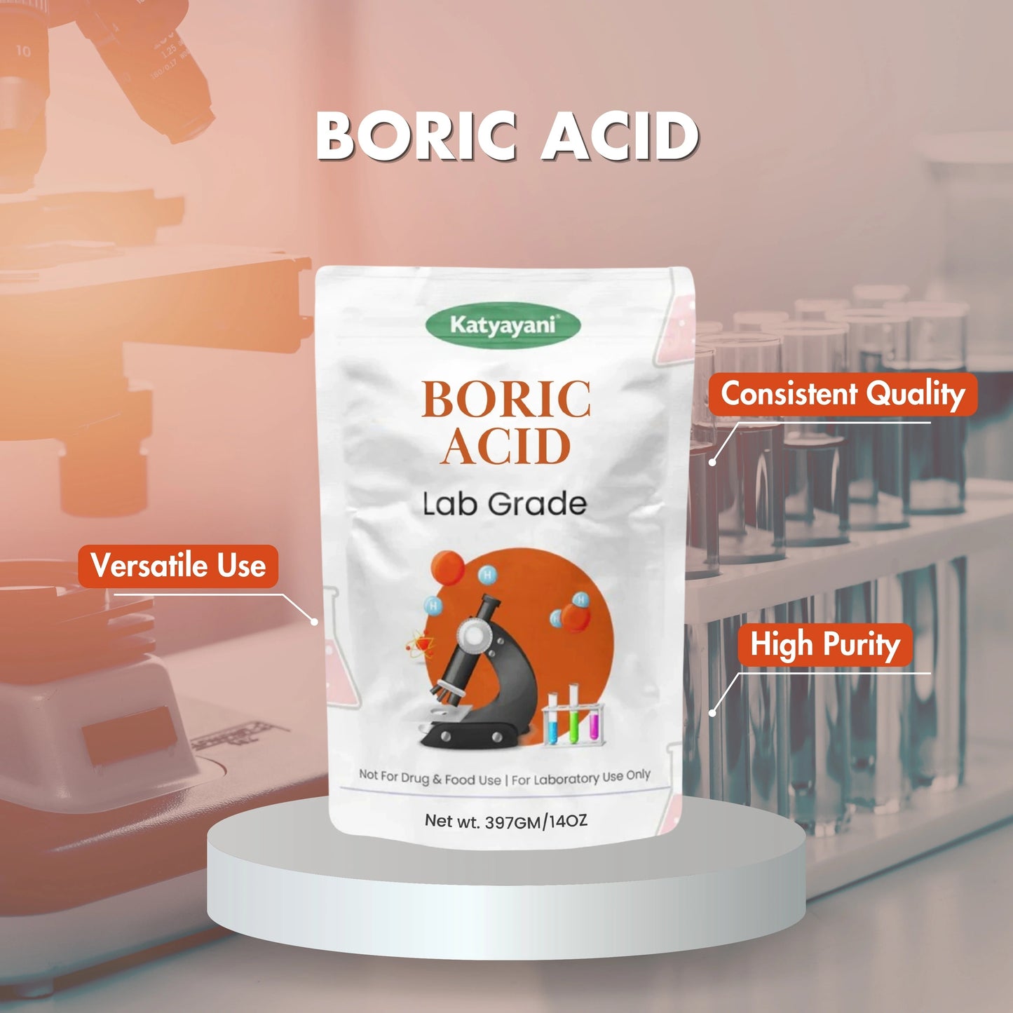 GGV Boric Acid: Lab Grade Green Garden Vibes Grades