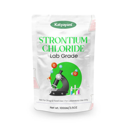 GGV Strontium Chloride-100 gm (3.5oz)-Lab Grade |Essential Chemical for Laboratory & Industrial Use Green Garden Vibes Grades