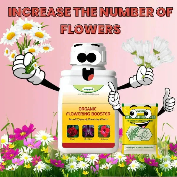 Katyayani Flowering Booster Fertilizer + Mix Micro 10 Gm | Organic Fertilizers Green Garden Vibes Canada