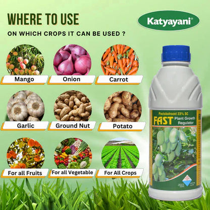 Buy 1 Get 1 Free – Katyayani FAST Paclobutrazol 23% SC | Plant Growth Regulator for Mango & Vegetables | Global Farming Green Garden Vibes Canada