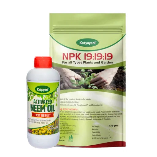 GGV NPK 19 19 19 Plant Food Fertilizer with Booster for Plants & Home Garden Katyayani Organics