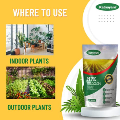 GGV NPK 00 52 34: Fertilizer Powder Green Garden Vibes Canada