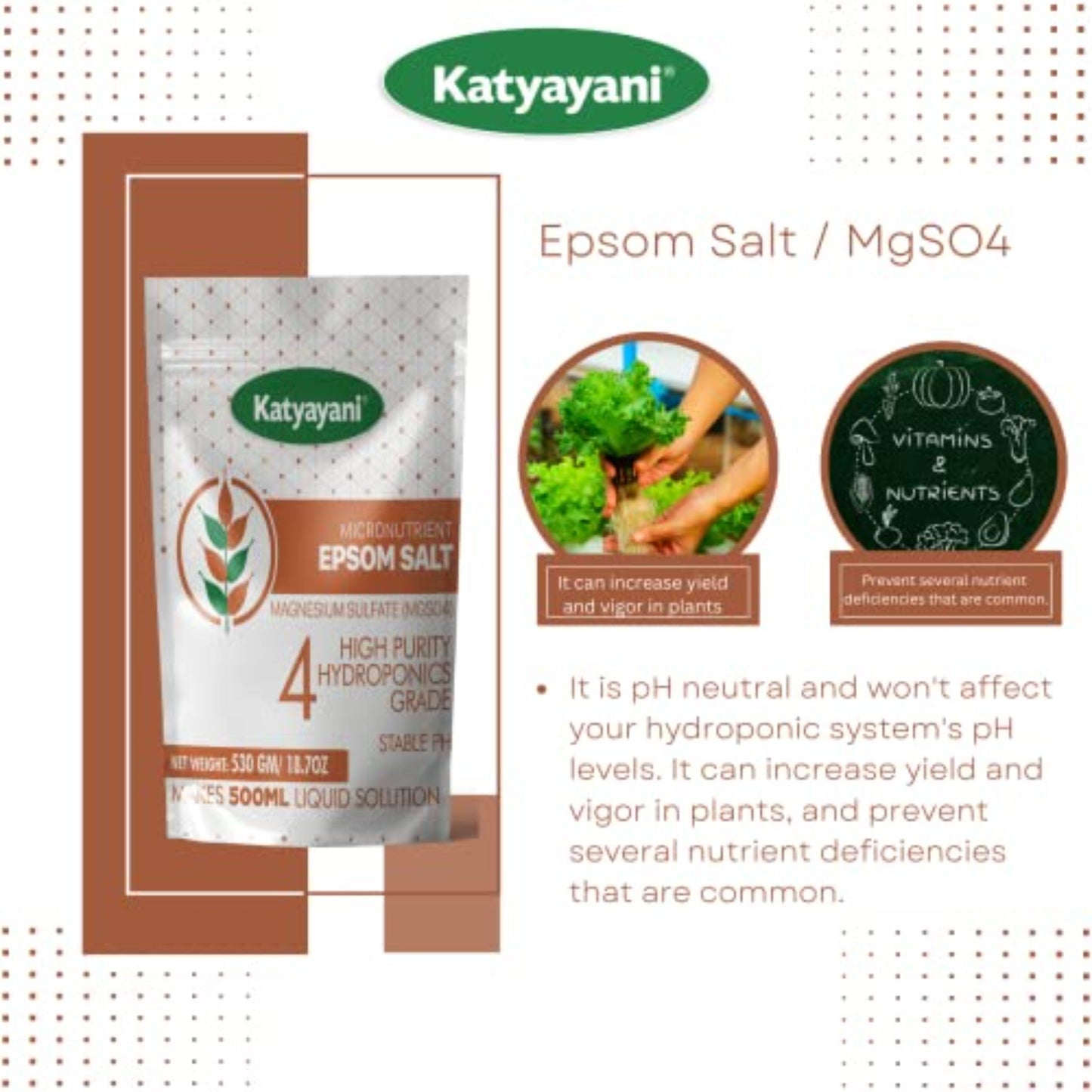GGV Magnesium Sulfate / Epsom salt Green Garden Vibes Hydroponics
