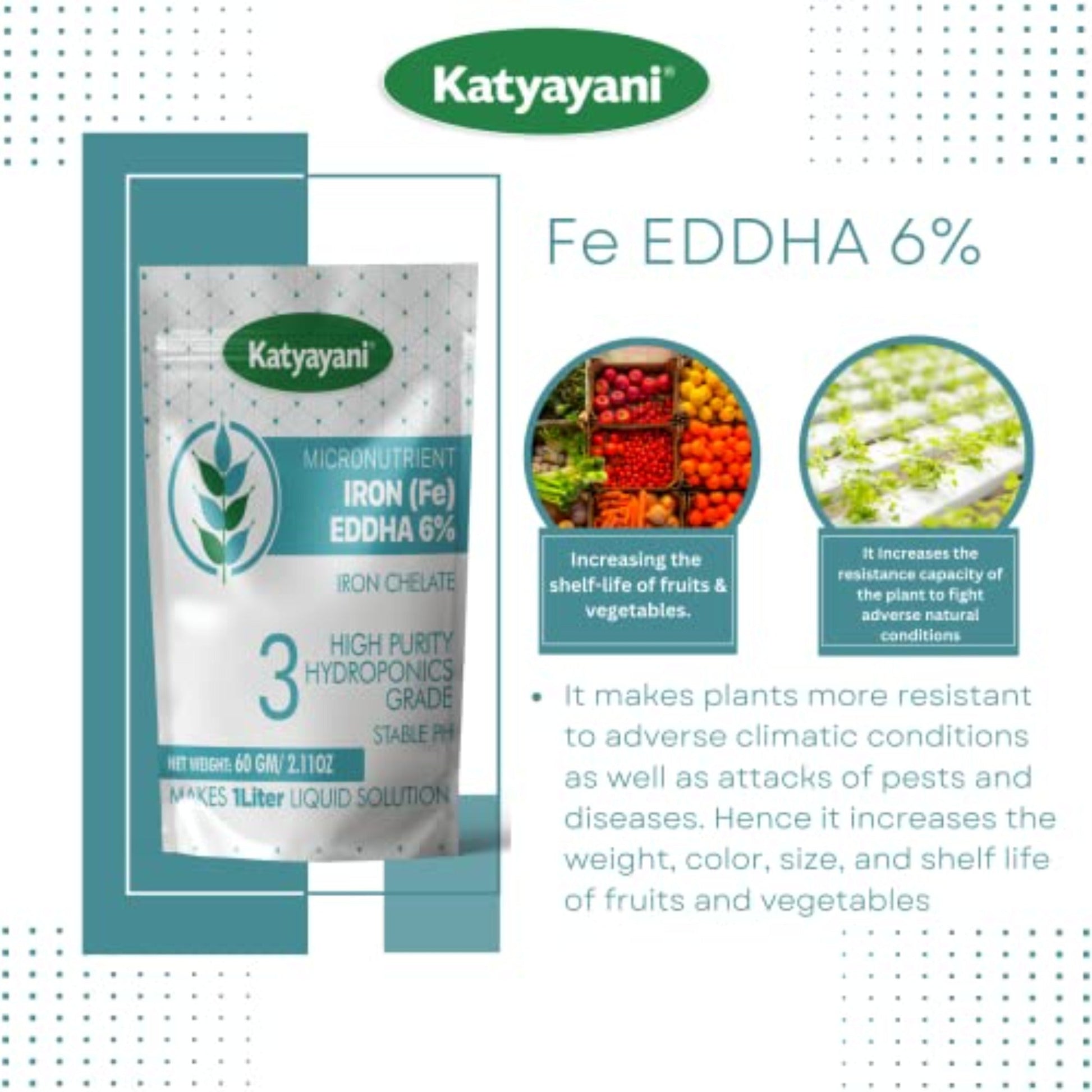 GGV Iron EDDHA: Micronutrient Green Garden Vibes Hydroponics